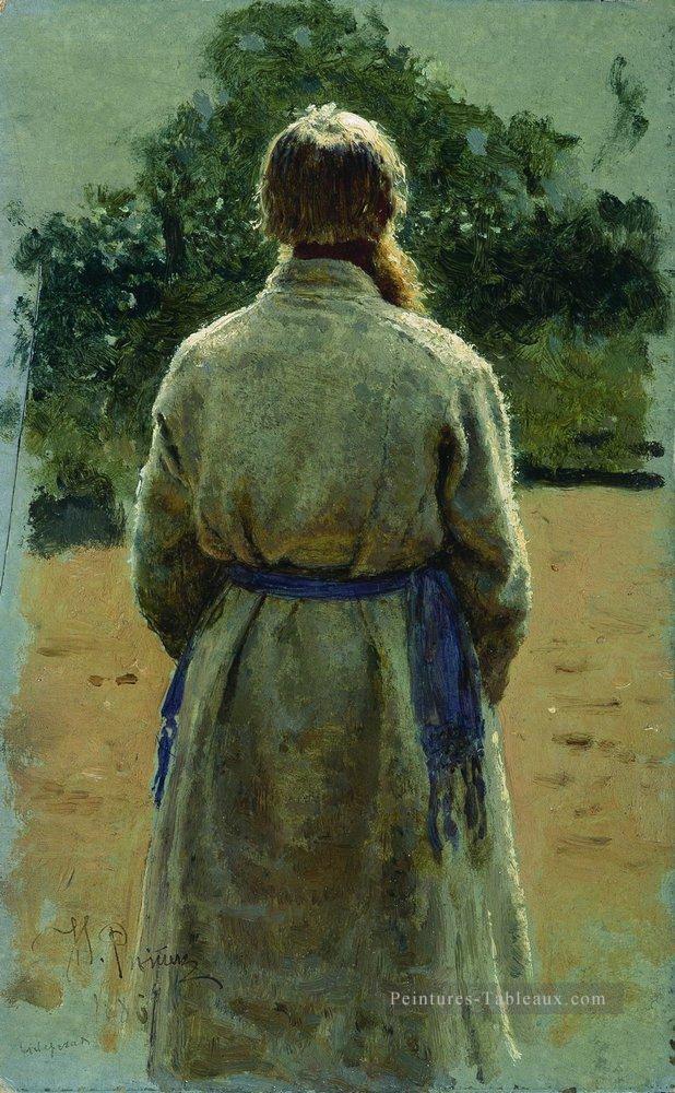 le sergent du dos éclairé par le soleil 1885 Ilya Repin Peintures à l'huile